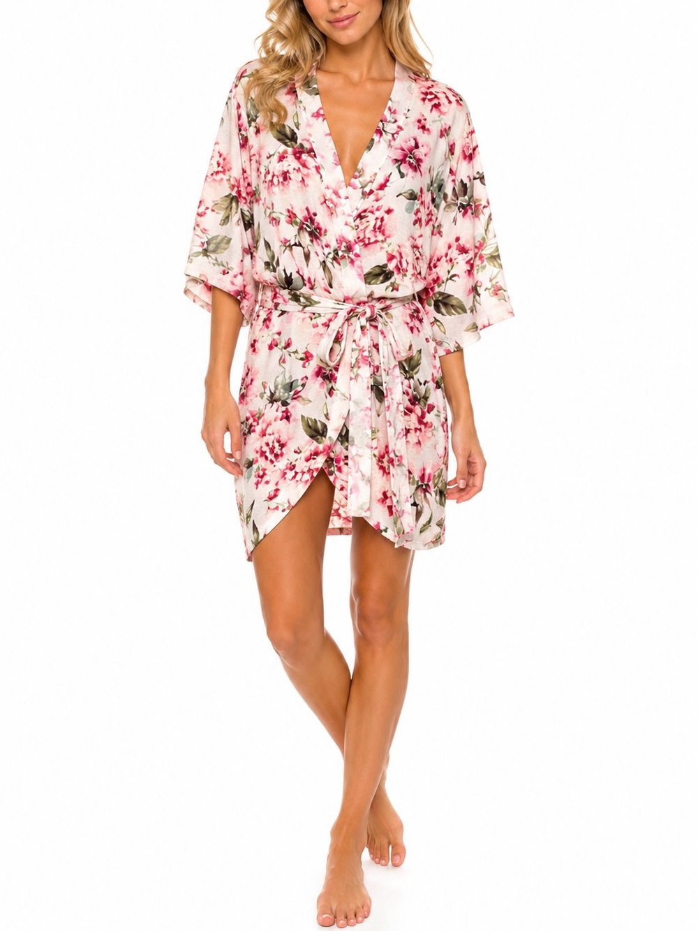 Show Me Your Mumu Brie Robe Garden of Blooms Print One Size Floral Sleepwear